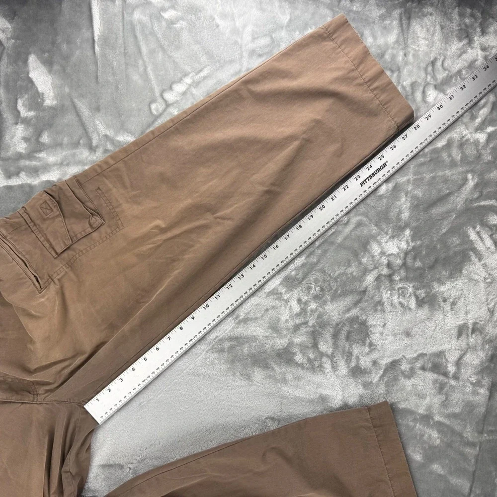 Roundtree & Yorke Outdoors Mens 38x29 Brown Cargo Pants Sunfaded Hiking Y2K